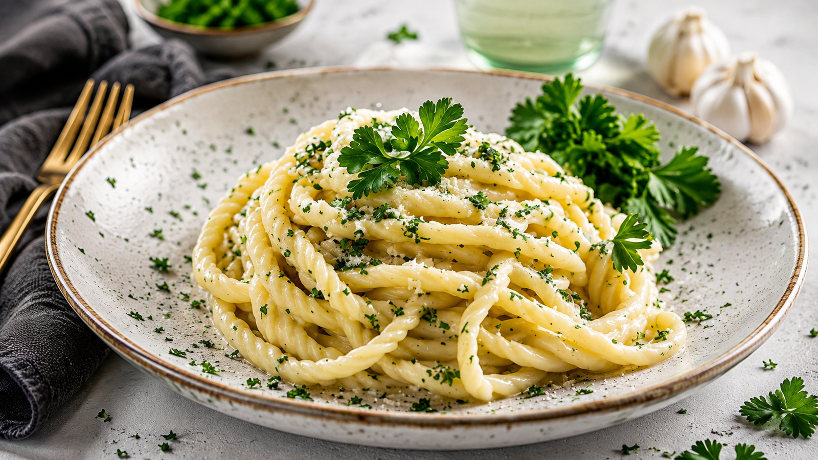 Creamy Garlic Parmesan Pasta